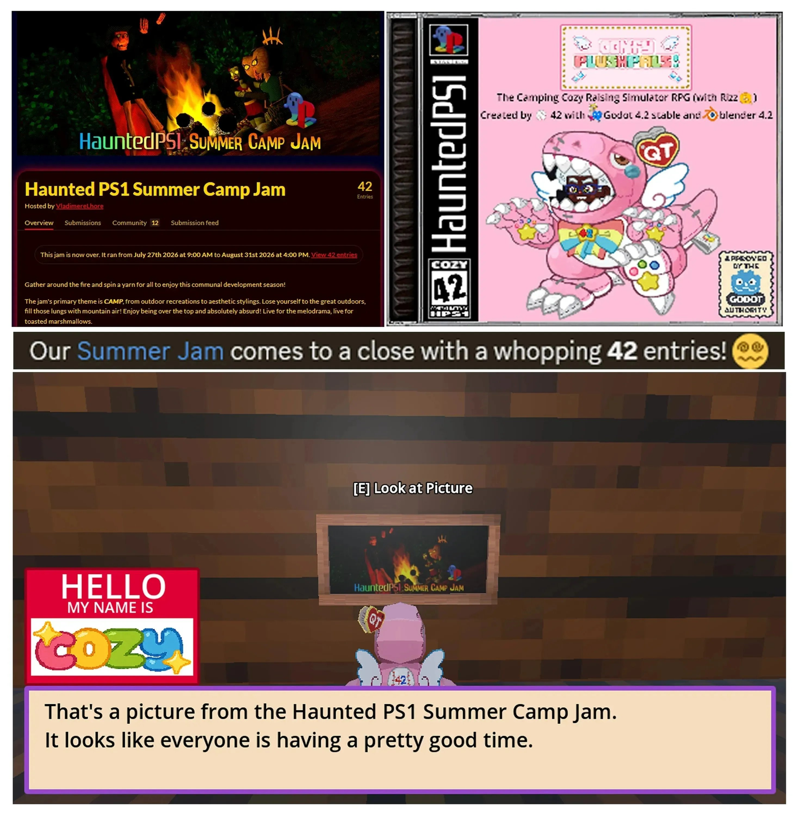 Comfy PlushPals! Haunted PS1 Summer Camp Jam preview